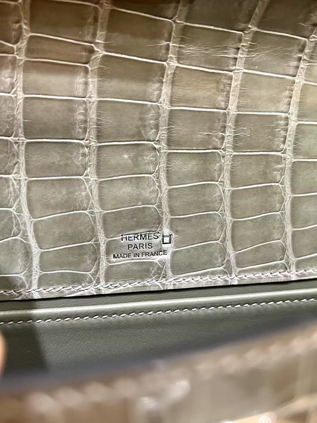  Kelly Bag - leather crocodile  - Image 6