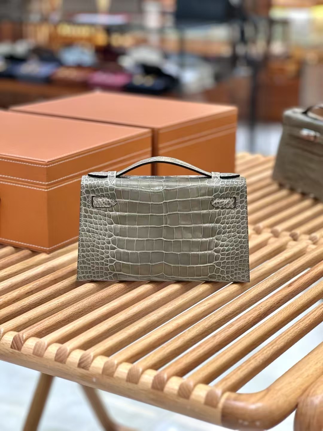  Kelly Bag - leather crocodile  - Image 2